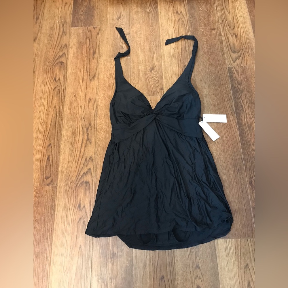 NWT Calvin Klein Skirted Overlay Swim Dress - Picture 2 of 8